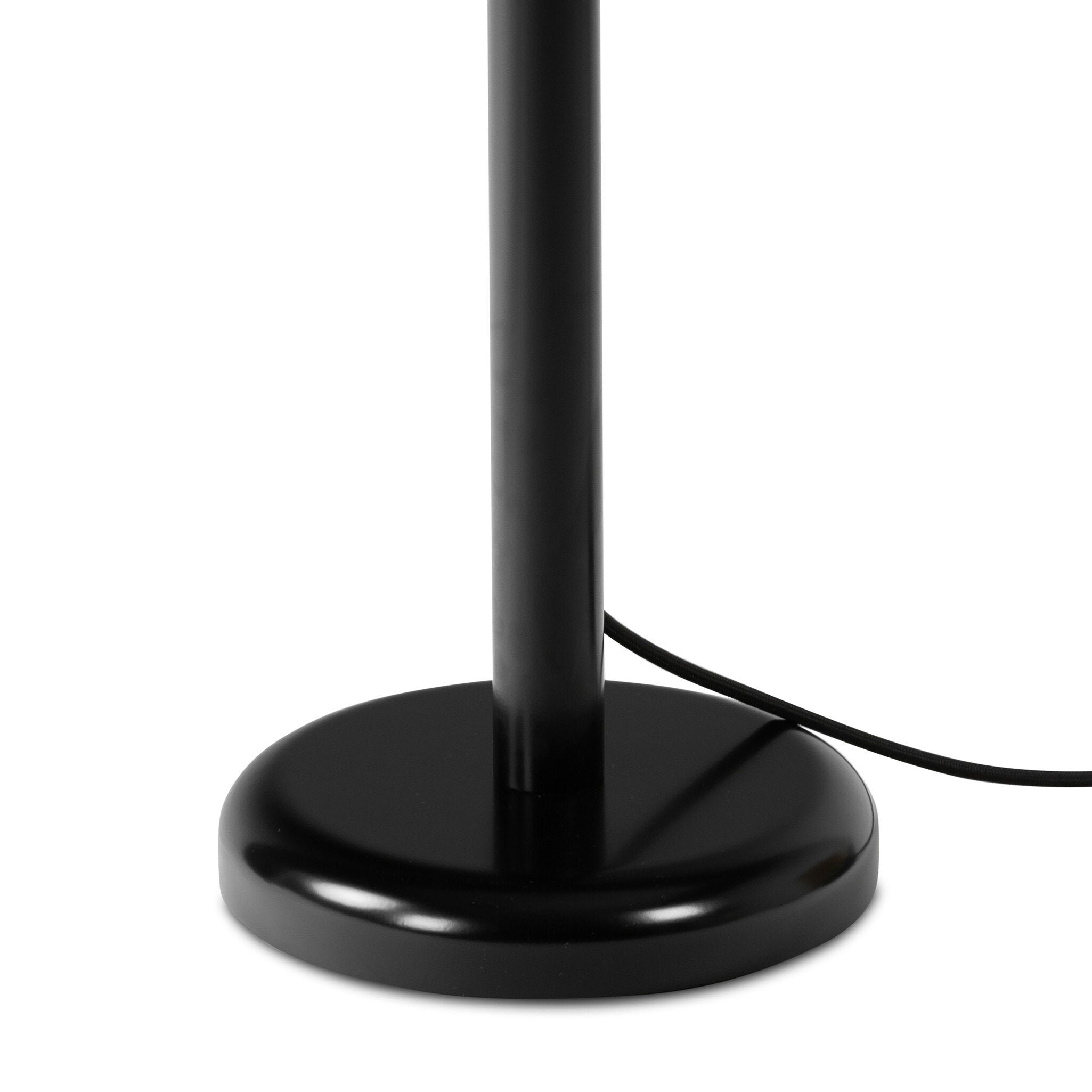 Featuring Watkins Jet Black Floor Lamp by Four Hands at Amethyst Home. This task lighting staple gets an all-metal update for a modern look in this floor lamp. Adjustable in the middle of the base and at the shade for ultimate customizability. Dimmer switch included.Overall Dimensions: 46.25"w x 12.25"d x 71.75"hWeight : 36.16 lbsMaterials : Iron. Amethyst Home provides interior design, new construction, custom furniture, and area rugs in the Dallas metro area