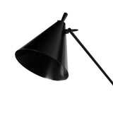 Featuring Watkins Jet Black Floor Lamp by Four Hands at Amethyst Home. This task lighting staple gets an all-metal update for a modern look in this floor lamp. Adjustable in the middle of the base and at the shade for ultimate customizability. Dimmer switch included.Overall Dimensions: 46.25"w x 12.25"d x 71.75"hWeight : 36.16 lbsMaterials : Iron. Amethyst Home provides interior design, new construction, custom furniture, and area rugs in the Kansas City metro area