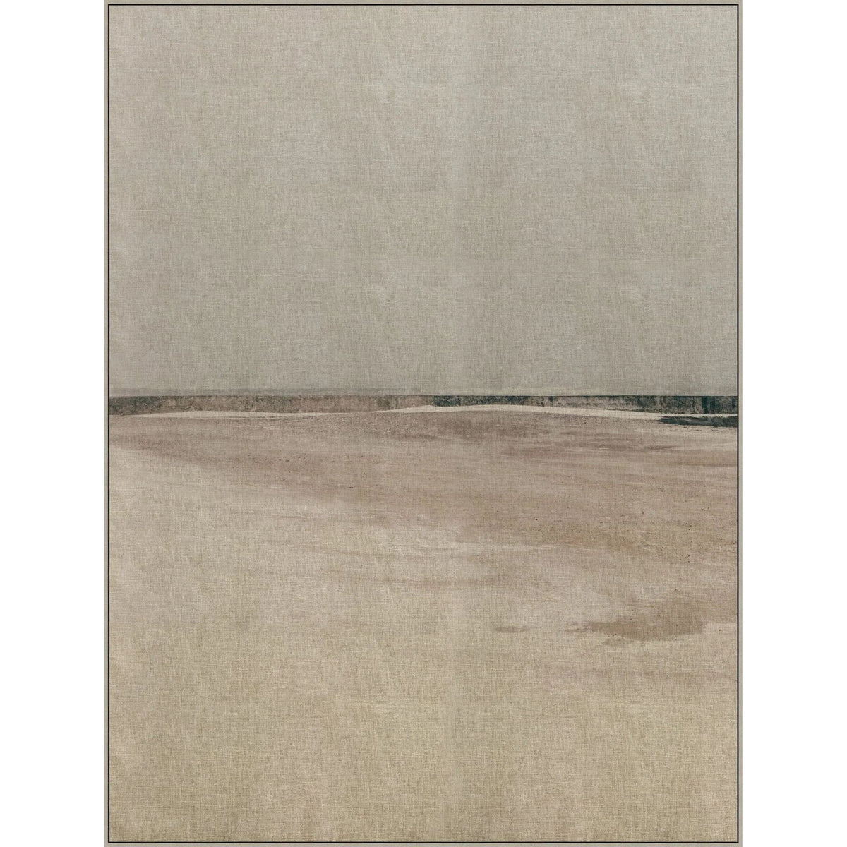 Winter Sea 1 Linen Framed Art