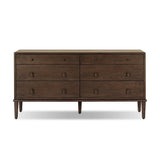 Zaria 6 Drawer Dresser - Dark Brown Sungkai | shipping 11/15/2026