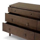 Zaria 6 Drawer Dresser - Dark Brown Sungkai | shipping 11/15/2026