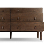 Zaria 6 Drawer Dresser - Dark Brown Sungkai | shipping 11/15/2026
