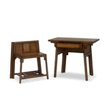 Zhang Desk With Chair - Burnt Umber Eucalyptus Veneer | shipping 12/15/2026