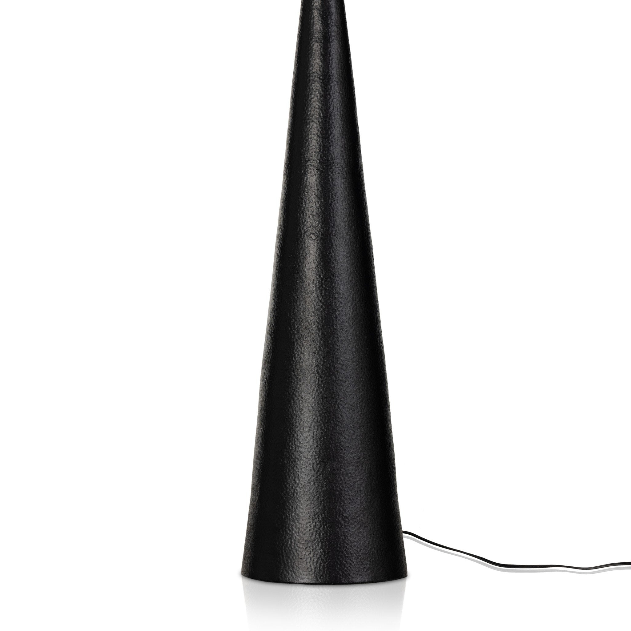 Featuring Ziggy Hammered Black Aluminum Floor Lamp by Four Hands at Amethyst Home. A tapered silhouette in hand-hammered aluminum gives this architectural floor lamp its textured shape. The beige 100% cotton shade adds a casual look and warm contrast.Overall Dimensions: 26.00"w x 26.00"d x 70.00"hWeight : 35.89 lbsMaterials : Aluminum, Thermoplastic, 100% Cotton. Amethyst Home provides interior design, new construction, custom furniture, and area rugs in the Scottsdale metro area