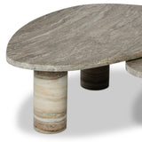 Zion Nesting Coffee Tables - Antique White Marble