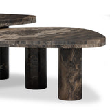 Zion Nesting Coffee Tables - Rocky Brown Marble | shipping 09/15/2026