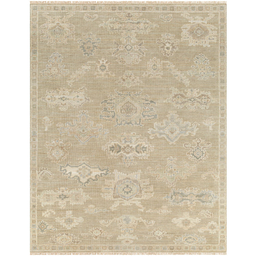 Antalya Beige / Sage Hand-Knotted Rug