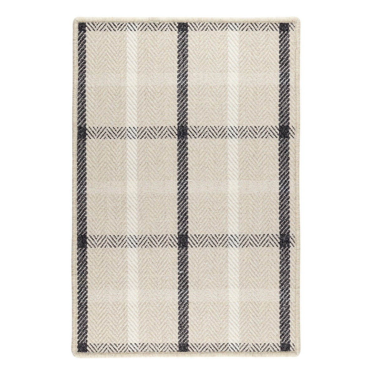 Beige/Charcoal Jackson Custom Rug