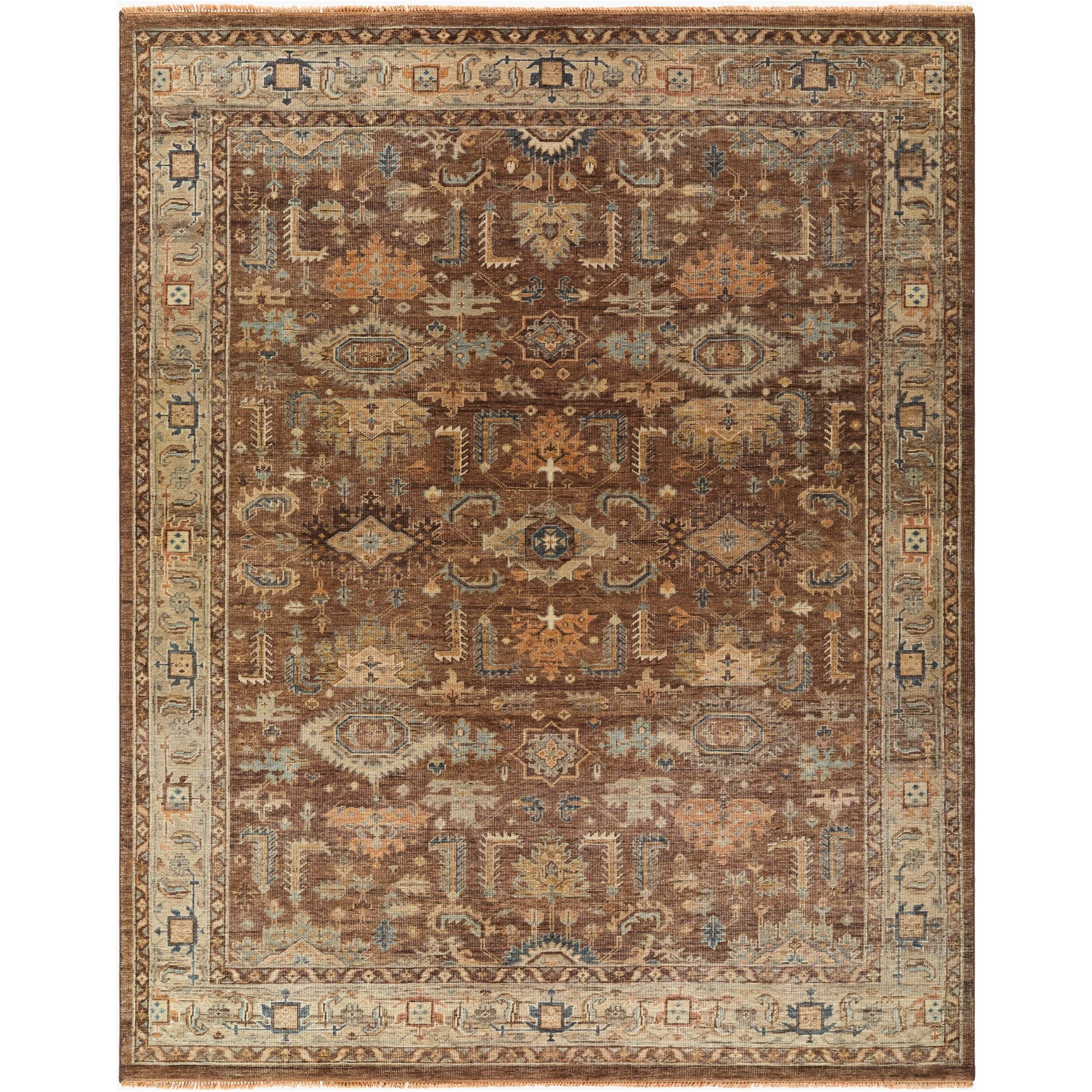 Featuring Bijar Hand-Knotted Rug by Surya at Amethyst Home. Discover the charm of traditional design with the Bijar handmade rug. This product brings an elegant, timeless appeal to any room. Made from wool in India and hand-knotted for durability, this rug features a gorgeous fringe detail that adds a touch of classic sophistication. Despite its no-pile const.  Amethyst Home provides interior design, new home construction design consulting, vintage area rugs, and lighting in the Boston metro area.