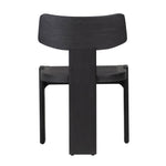Featuring Arteaga Black Dining Chair by Dovetail at Amethyst Home. Experience a fresh perspective on modern and contemporary chair styles with our hand-crafted Arteaga Dining Chair, featuring a sculptural silhouette. Made of high-quality mindi wood in a captivating raven-black finish. It rests upon a distinctive three-legged base, making a bold statement in a.  Amethyst Home provides interior design, new home construction design consulting, vintage area rugs, and lighting in the Boston metro area.