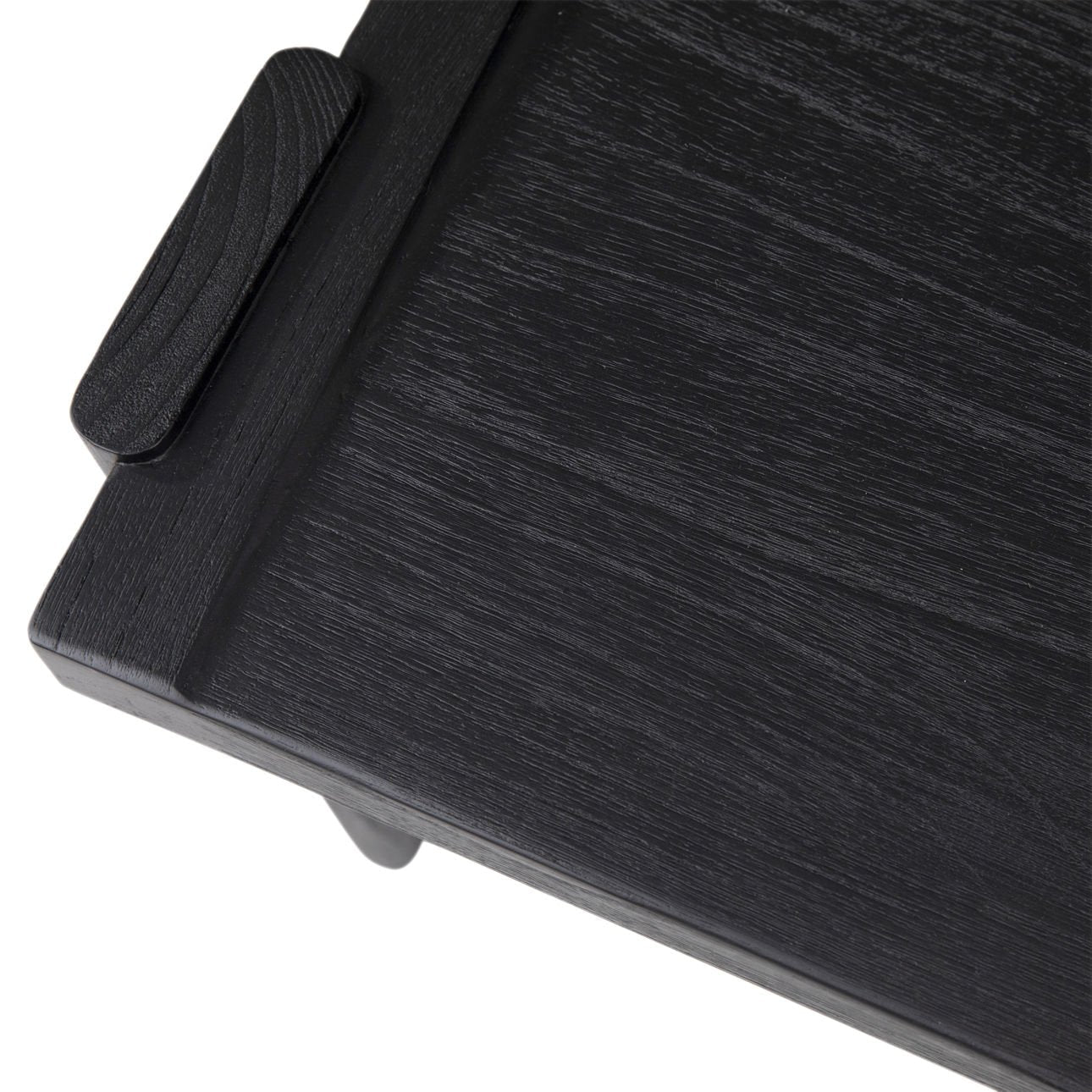 Featuring Arteaga Black Dining Chair by Dovetail at Amethyst Home. Experience a fresh perspective on modern and contemporary chair styles with our hand-crafted Arteaga Dining Chair, featuring a sculptural silhouette. Made of high-quality mindi wood in a captivating raven-black finish. It rests upon a distinctive three-legged base, making a bold statement i.  Amethyst Home provides interior design, new home construction design consulting, vintage area rugs, and lighting in the San Diego metro area.