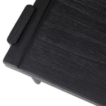 Featuring Arteaga Black Dining Chair by Dovetail at Amethyst Home. Experience a fresh perspective on modern and contemporary chair styles with our hand-crafted Arteaga Dining Chair, featuring a sculptural silhouette. Made of high-quality mindi wood in a captivating raven-black finish. It rests upon a distinctive three-legged base, making a bold statement i.  Amethyst Home provides interior design, new home construction design consulting, vintage area rugs, and lighting in the San Diego metro area.