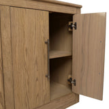 Featuring Delacruz Sideboard by Dovetail at Amethyst Home. A lovely sideboard for your living or dining spaces.
106"w x 19"d x 36"hMaterial : Rubber Wood and Oak Veneer.  Amethyst Home provides interior design, new home construction design consulting, vintage area rugs, and lighting in the Boston metro area.