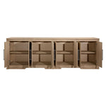 Featuring Delacruz Sideboard by Dovetail at Amethyst Home. A lovely sideboard for your living or dining spaces.
106"w x 19"d x 36"hMaterial : Rubber Wood and Oak Veneer.  Amethyst Home provides interior design, new home construction design consulting, vintage area rugs, and lighting in the Winter Garden metro area.