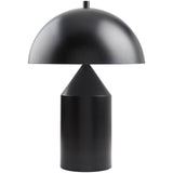 Featuring Elder Lamp by Surya at Amethyst Home. Light up any room with this sleek Elder Lamp. Combining an eye-catching black hand-painted body with a black metal shade, this lamp is sure to be a stylish addition to any room.
Black Hand Painted BodyBlack Metal ShadeMetal FinialCord Length: 6'Switch Type: 3-WayNumber of bulbs: 1E-26/150 WDecorative Accents, Dec.  Amethyst Home provides interior design, new home construction design consulting, vintage area rugs, and lighting in the Tampa metro area.