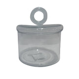 Cylindrical Jar Glass Clear H 6.7" & Dia 6.3"