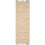 Vienne Bleached Jute Rug with Fringe