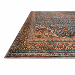 Featuring Layla Blue/Spice Runner by Loloi at Amethyst Home. The Layla Blue / Spice area rug from Loloi captures the spirit of an old-world rug. Our customers love this rug because: 

Perfect for families with kids and pets
Very easy to clean and maintain
Comes in big area rug sizes and as cute kitchen and hallway runners
Looks gorgeous with the intricate p.  Amethyst Home provides interior design, new home construction design consulting, vintage area rugs, and lighting in the Monterey metro area.