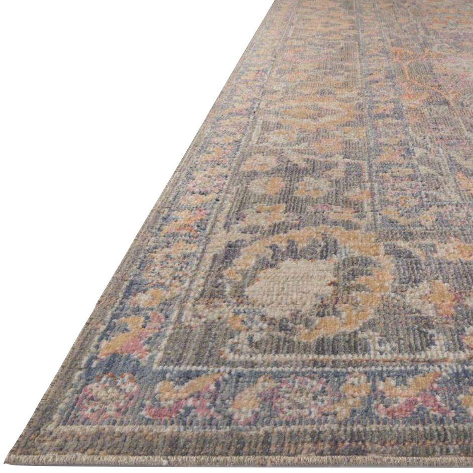 Durable, low pile, and soft underfoot, this rug is inspired by classic vintage and antique rugs. The Rosemarie Chris Loves Julia Stone / Multi ROE-01 rug from Loloi features a beautiful vintage pattern and patina. The rug is easy to clean, never sheds, and perfect for living rooms, dining rooms, hallways, and kitchens!