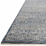 Featuring Zuma Amber Lewis x Loloi Denim / Ivory Runner by Loloi at Amethyst Home. Stain-resistant, fade-resistant, and long-lasting, the Zuma Collection for Amber Lewis x Loloi features a soft pile in a serene grey, blue and ivory palette. Zuma also carries the Okeo-Tex® label, ensuring the rug's materials do not contain harmful substances.
Power Loomed1.  Amethyst Home provides interior design, new home construction design consulting, vintage area rugs, and lighting in the Des Moines metro area.