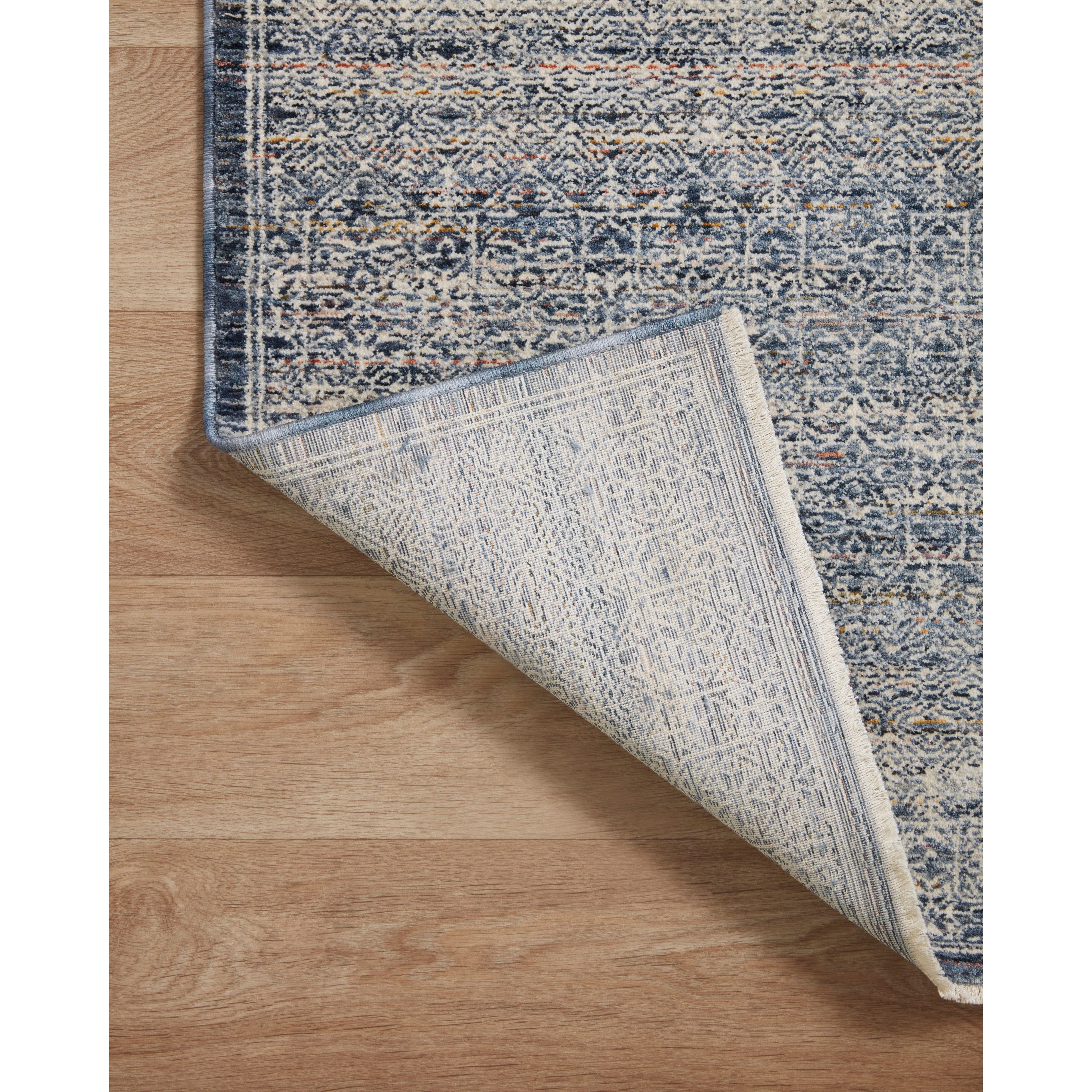 Featuring Zuma Amber Lewis x Loloi Denim / Ivory Runner by Loloi at Amethyst Home. Stain-resistant, fade-resistant, and long-lasting, the Zuma Collection for Amber Lewis x Loloi features a soft pile in a serene grey, blue and ivory palette. Zuma also carries the Okeo-Tex® label, ensuring the rug's materials do not contain harmful substances.
Power Loomed100% P.  Amethyst Home provides interior design, new home construction design consulting, vintage area rugs, and lighting in the Omaha metro area.