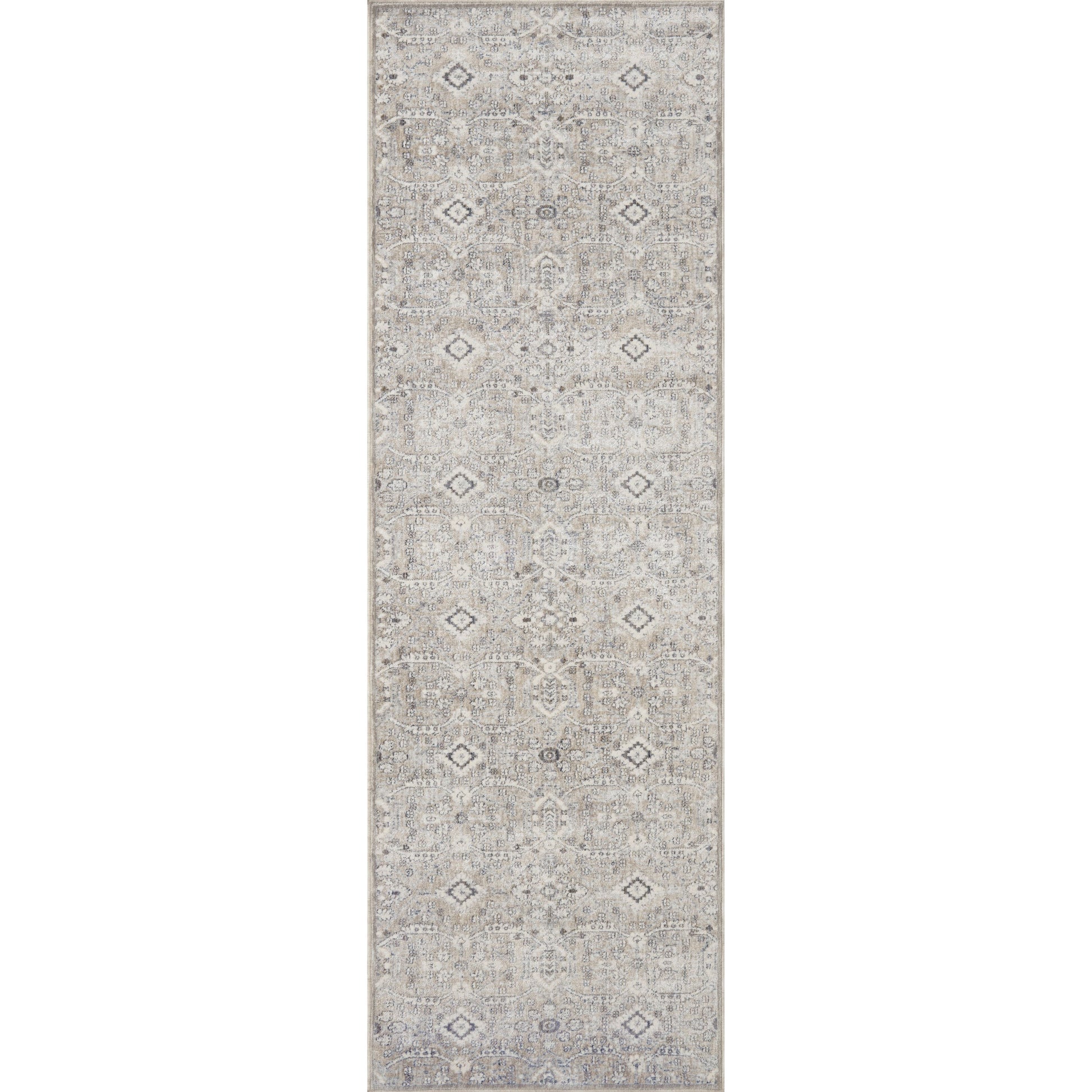Stain-resistant, fade-resistant, and long-lasting, the Zuma Collection for Amber Lewis x Loloi features a soft pile in a serene grey, blue and ivory palette. Zuma also carries the Okeo-Tex® label, ensuring the rug's materials do not contain harmful substances. Power Loomed 100% Polyester Pile ZUM-07 AL Silver / Sky