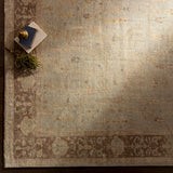 Experience the unique warmth and vintage charm of the Normandy Hand-Knotted Rug. Crafted with traditional Ushak patterns, this rug will become a timeless centerpiece in any setting. Its versatile palette and antique wash add an effortless elegance, making it a perfect addition to any home. Amethyst Home provides interior design, new construction, custom furniture, and area rugs in the Nashville  metro area