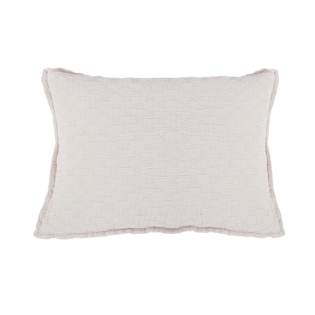 Crafted in Portugal, the Ojai matelasse by Pom Pom at Home is light and casual, bringing comfort with its subtle diamond pattern. The coziest bedding to climb into after a long day.  King lounger 100% cotton. Amethyst Home provides interior design, new home construction design consulting, vintage area rugs, and lighting in the Chicago metro area.