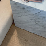 A study in simplicity. Carved from Carrara marble for a clean, modern statement in any space. Amethyst Home provides interior design, new home construction design consulting, vintage area rugs, and lighting in the Washington metro area.
