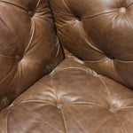 Old English-inspired top-grain leather is finished with a soft hand for a vintage, lived-in look on this traditionally inspired chair. Handcrafted in Italy, the richness of this distinctive, full-bodied leather develops an even-richer patina over time. Amethyst Home provides interior design, new home construction design consulting, vintage area rugs, and lighting in the Salt Lake City metro area.