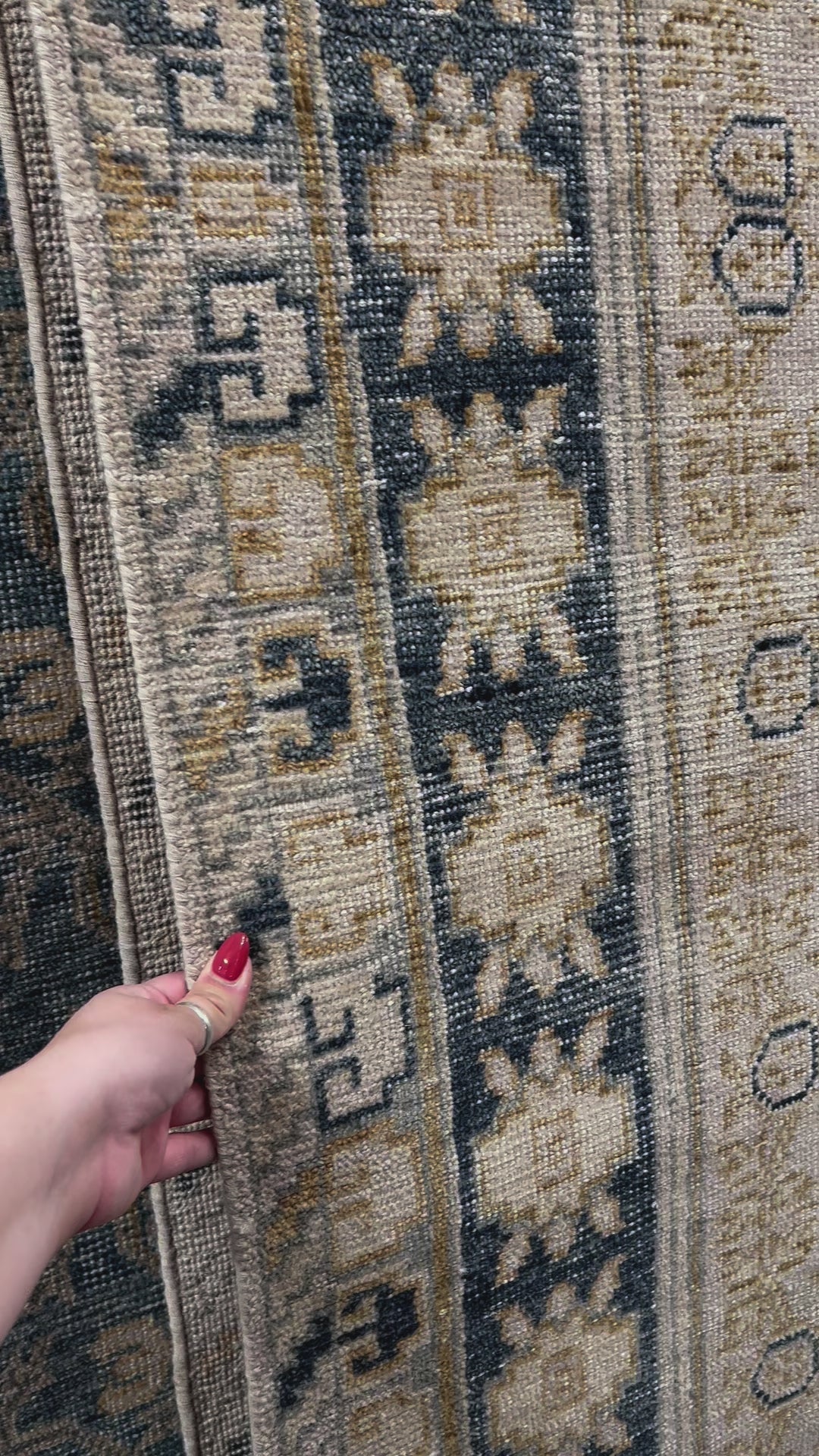 Load video: Eden Natural Merriman Hand-Knotted Rug