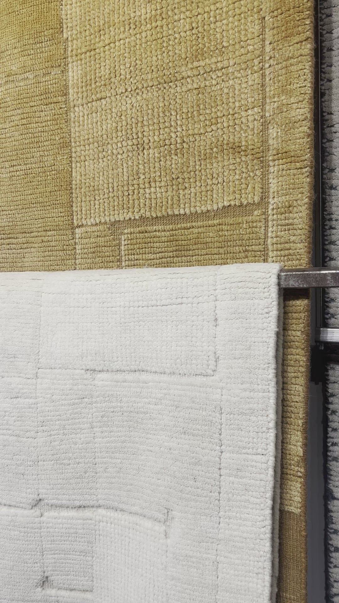 Load video: Carrier &amp; Company x Loloi Walker Ivory Hand-Knotted Rug
