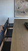 Inspired by European antiques, grand scaling and bowtie-shaped legs serve plenty of presence. A single stretcher adds a traditional feel to this refreshed altar table. Seats 10 comfortably. Amethyst Home provides interior design, new home construction design consulting, vintage area rugs, and lighting in the Boston metro area.