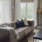 This Louis sofa is a shop favorite -- simply beautiful and so comfortable for the modern family!The Louis Sofa blends modern and coastal aesthetics with clean lines, a straight skirt, and a subtle 2" slit. It’s two-over-two cushions provide the perfect seating to catch up with old friends or entertain new ones. Amethyst Home provides interior design, new home construction design consulting, vintage area rugs, and lighting in the Newport Beach metro area.
