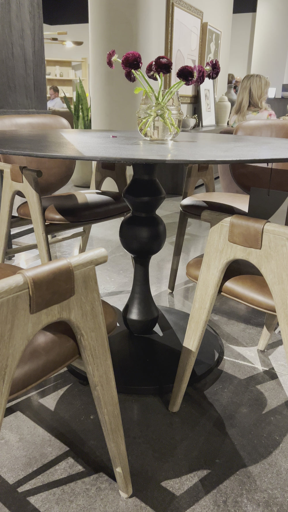 Daffin Black Antique Round Bistro Table | shipping 10/15/2025