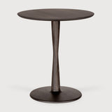Torsion Oak Brown Round Dining Table