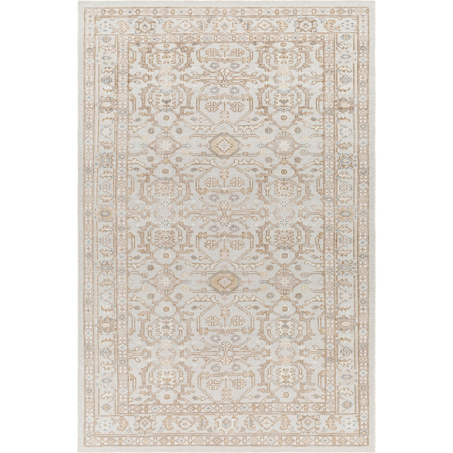 Revere Light Gray Hand-Knotted Rug