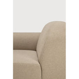 Bulky Almond Semi Circle Right Sofa Set | shipping 7/13/2026