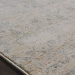 Our updated take on a classic. The Pandora Ivory/Mist Rug is power-loomed of 100% polyester, ensuring long-lasting durability, no shedding, and a soft feel underfoot.  The pile features a high to low texture, accentuating these timeless yet current designs. This rug is great for living rooms, bedrooms, or any room where you want cozy and comfortable texture on the floor!  Power Loomed 100% Polyester PAN-02 Ivory/Mist