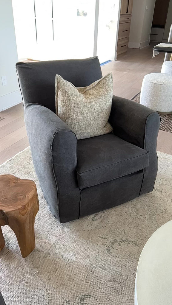 Comfort rules in the Verellen Damien Occasional Chair. Whether it's rocking your baby to sleep or reading your favorite book, this chair will still in the family for years to come. It features: Amethyst Home provides interior design, new home construction design consulting, vintage area rugs, and lighting in the Dallas metro area.