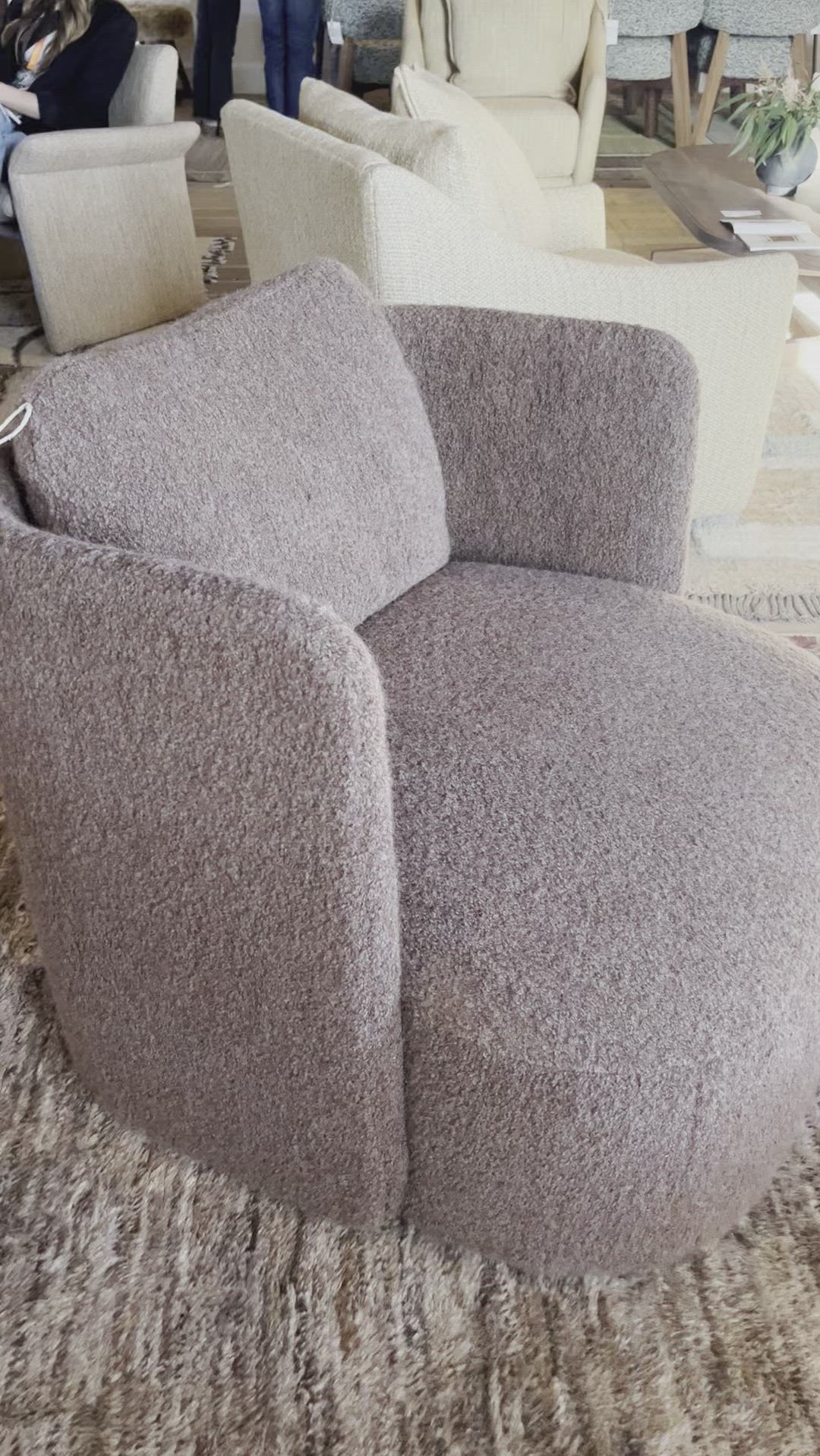 The Verellen Hudson Swivel Club Chair has arrived! Extended shelter arms on a swivel base and an accent feature in the back, Hudson attracts with elegant shapes and extreme comfort. It comes standard with: Amethyst Home provides interior design, new home construction design consulting, vintage area rugs, and lighting in the Alpharetta metro area.