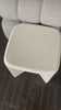 A minimalist dream, this Dante End Table - White Concrete is made from white-finished cast concrete with soft, chunky proportions. This would elevate the space for any living room or lounge area.    Overall Dimensions: 19.00"w x 19.00"d x 19.00"h