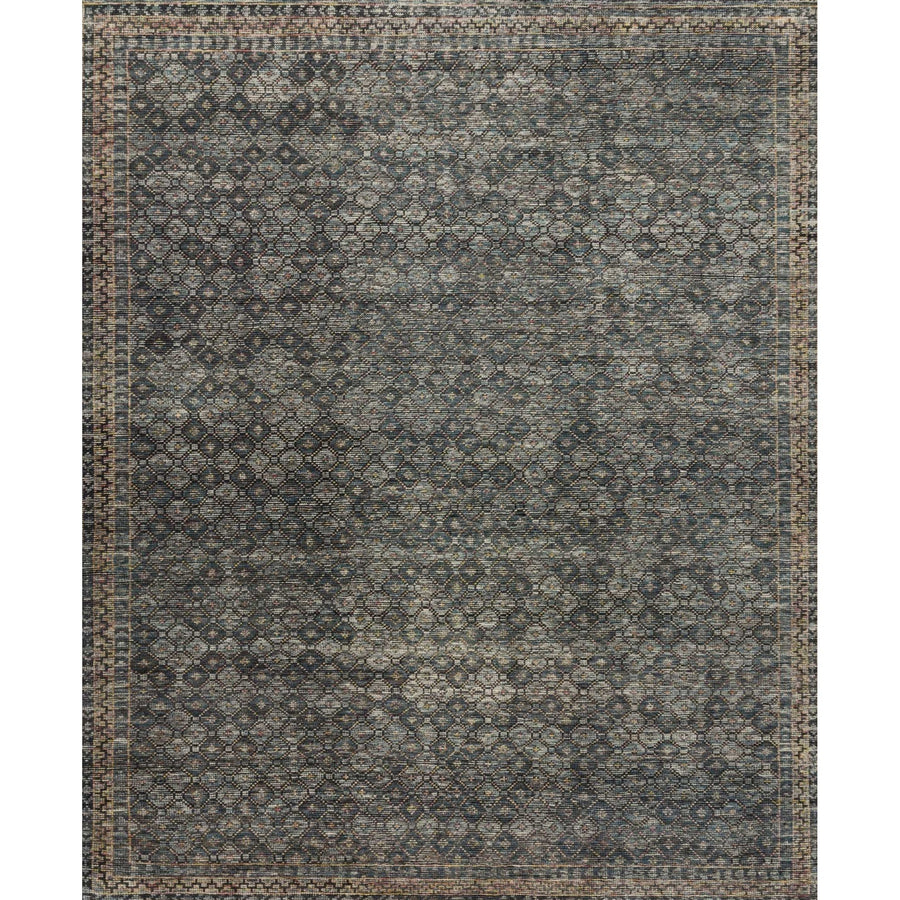 Amara Ink/Turquoise Hand-Knotted Rug