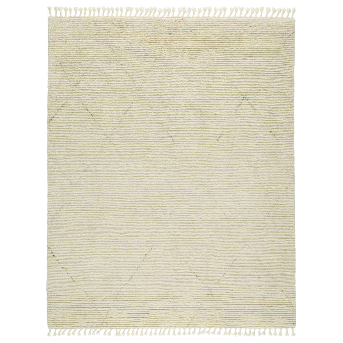 Inspired by textiles from the Tullu region in Morocco, the Alpine Manesa ALP04 rug from Jaipur Living brings texture and versatility to both global and modern spaces. Crafted of natural wool, the hand-knotted Alpine Manesa rug features a plush, ridged feel and an erased, asymmetrical trellis design in cream and dark brown tones. Amethyst Home provides interior design, new construction, custom furniture, and rugs for the Kansas City metro area.