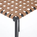 Featuring Garza Natural Leather Bar + Counter Stool by Four Hands at Amethyst Home. The Garza Natural Leather Bar + Counter Stool provides such a comfortable sit with thickly cut soft top grain leather. The slim iron frame gives off a sleek and luxurious vibe sure to elevate your dining experience and improve the overall aesthetic of your kitchen.
Bar Stoo.  Amethyst Home provides interior design, new home construction design consulting, vintage area rugs, and lighting in the Charlotte metro area.