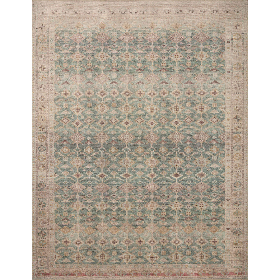 Angela Rose x Loloi Aubrey Aqua / Sand Rug