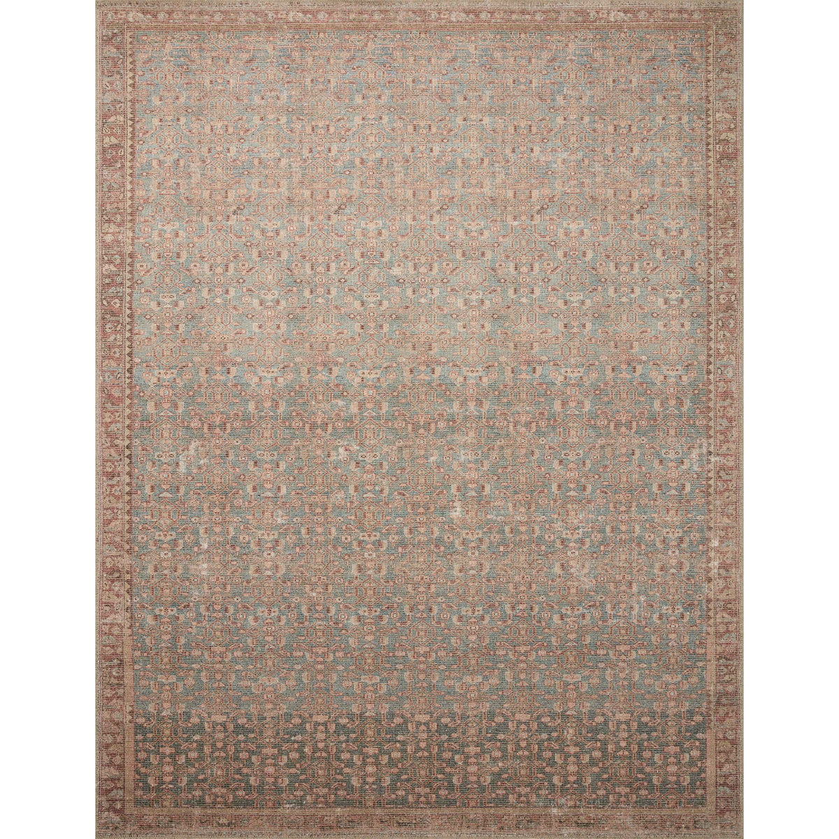 Angela Rose x Loloi Aubrey Blue / Terracotta Rug