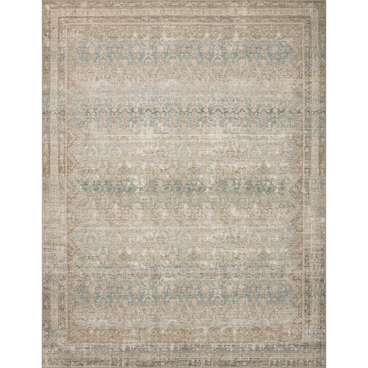 Angela Rose x Loloi Aubrey Jade / Natural Rug