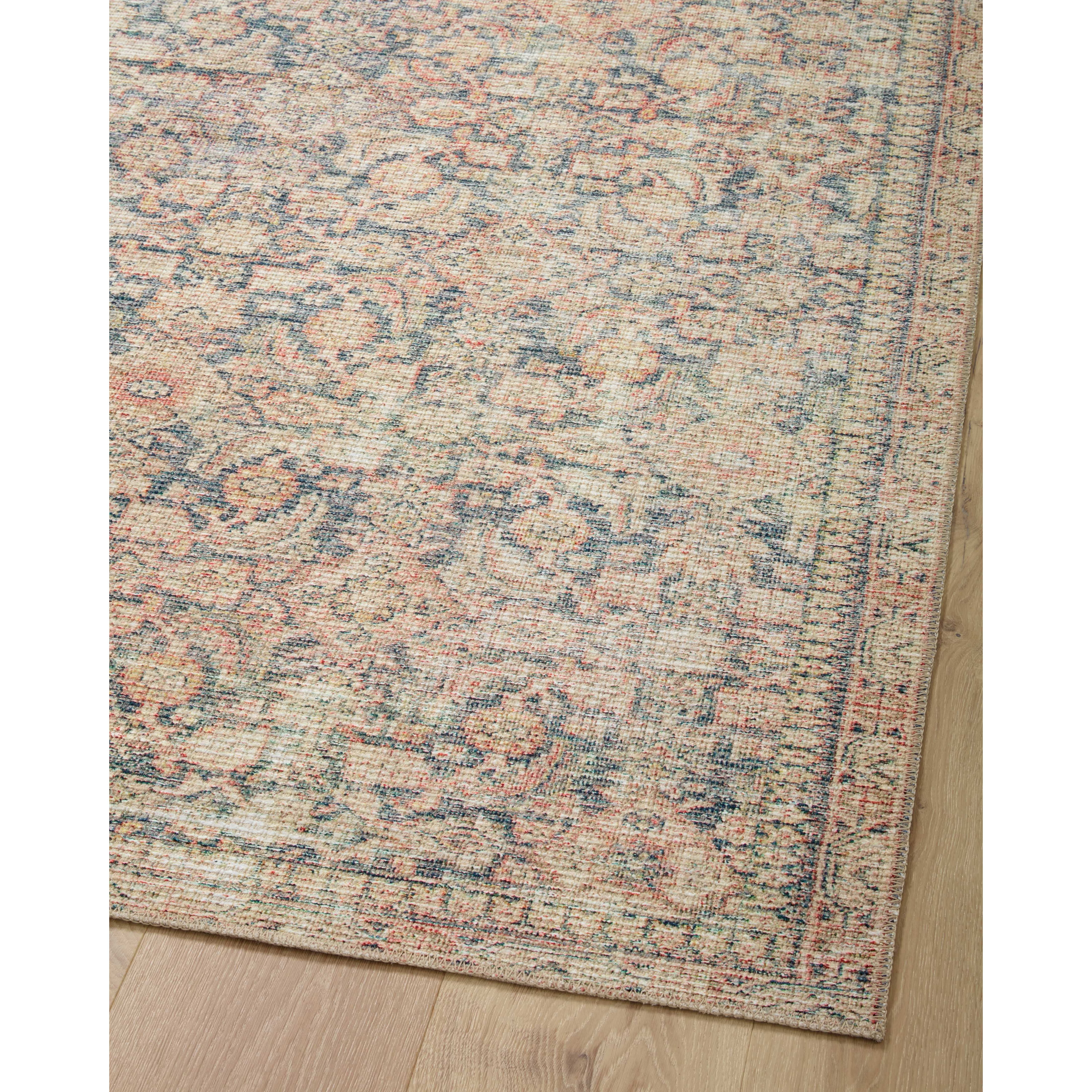 The Angela Rose x Loloi Aubrey Navy / Multi rug is the vintage-inspired area rug that makes visitors do double takes. The distressed pattern is printed with uncanny precision, while the ombre-fading and warm palette create an inviting, lived-in look. Amethyst favorite! Amethyst Home provides interior design services, furniture, rugs, and lighting in the Calabasas metro area.