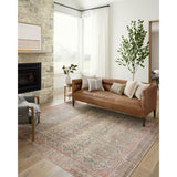 The Angela Rose x Loloi Aubrey AUB-03 Ocean / Spice rug is the vintage-inspired area rug that makes visitors do double takes. The distressed pattern is printed with uncanny precision, while the ombre-fading and warm palette create an inviting, lived-in look. Amethyst favorite! Amethyst Home provides interior design services, furniture, rugs, and lighting in the Omaha metro area.